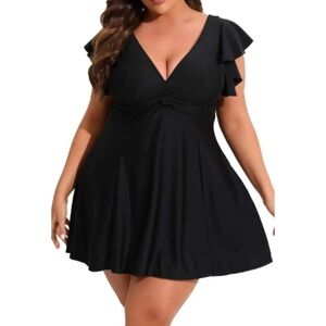 Smismivo Plus Size Swimsuit for Women Tummy Control One Piece Bathing Suit